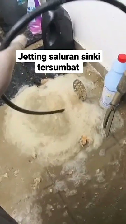 Drain unblocking from Malaysia (singki tersumbat) #blockeddrain #drainspecialist #drainunblocking