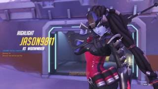 INSANE flying Reinhardt headshot (triple kill in highlight)