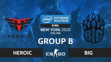 CS:GO - BIG vs. Heroic [Vertigo] Map 2 - IEM New York 2020 - Group B - EU