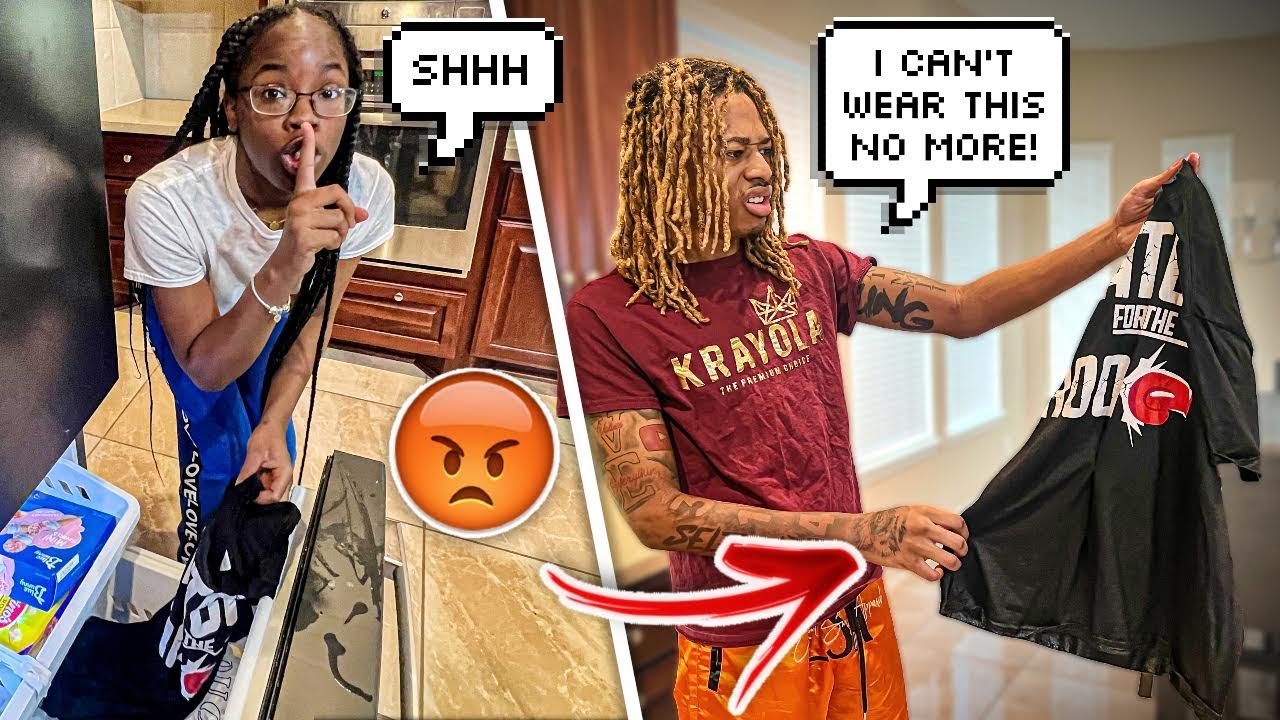 Freezing Rod Clothes To See His Reaction! *He Threw Them Away* - YouTube
