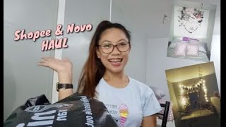 SHOPEE AND NOVO HAUL!ANG MUMURA  #SHOPEEHAUL#NOVOHAUL#QUARANTINEHAUL#DIY#VANITYLIGHT#ROOMMAKEOVER