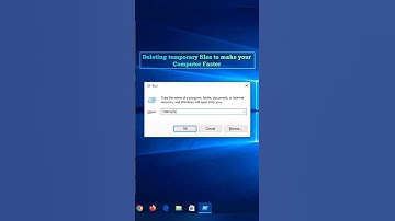 Deleting temporary files to make your computer faster #shorts #computer #fast #2023