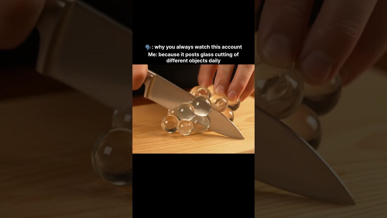 Follow for more such satisfying glass fruits cutting videos…