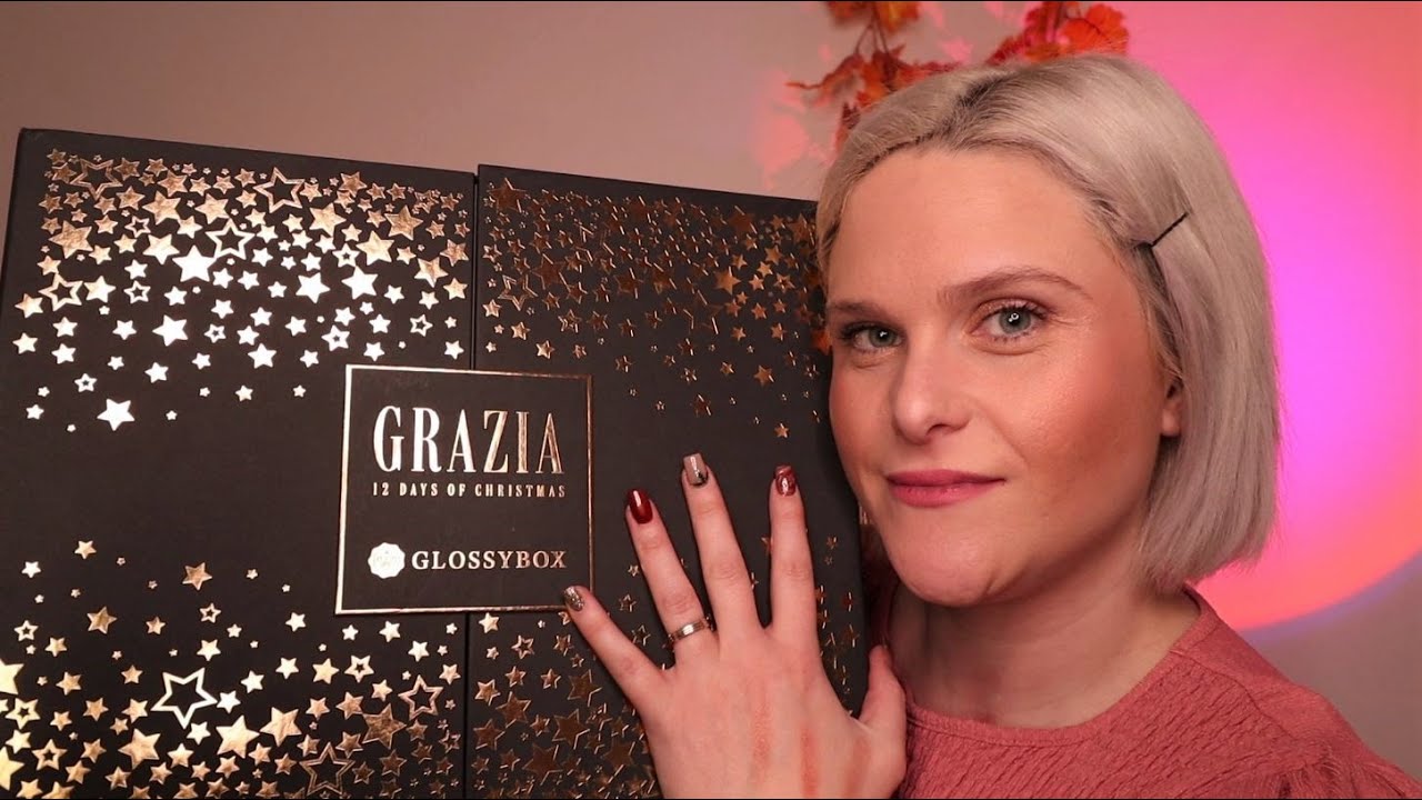Grazia Glossybox Advent Calendar 2021 Unboxing ASMR Style