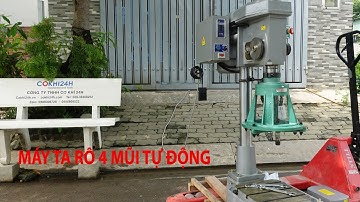 Máy ta rô tự động 4 mũi cùng lúc JT 6515 và đầu ta rô 4 mũi giá rẻ