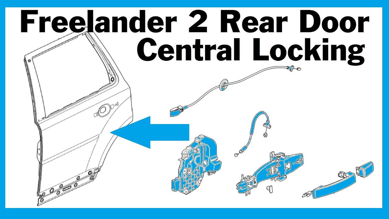 Land Rover Freelander 2 Rear Door Lock Central Locking Actuator Door Handle Removal Youtube