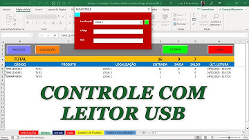 Planilha para Controle de Estoque por Localização via Leitor USB