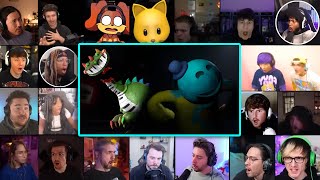 Poppy Playtime Chapter 4 - Pianosaurus Death & Meeting Doey The Doughman Scene Reaction Mashup