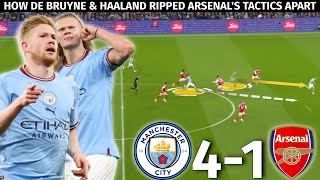 How De Bruyne & Haaland DESTROYED Arsenal’s Press | Man City vs Arsenal 4-1 | Tactical Analysis