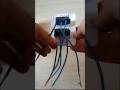 Como instalar tomada dupla #eletricista #eletrica #electrician #electric#shorts