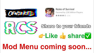 ✅Modmenu coming soon✅Rules of survival Hack_iPhone_Khmer_By Ros ios Hacker/RCS Team