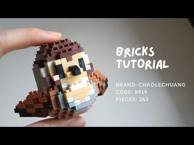 How to Build Eurasian Tree Sparrow Tutorial No 8919 (263 Pieces