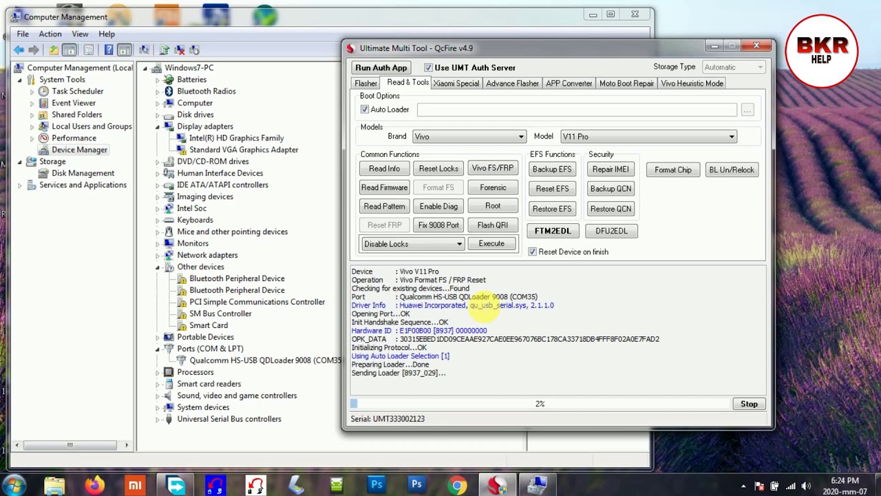 Vivo Y11 (1906) PD1930F Password/ Pattern/FRP EDL Mode By- UMT Box