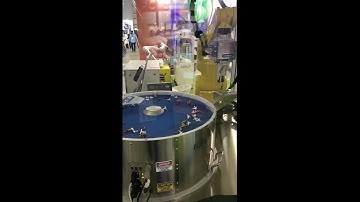 SPS Fair FlexiBowl® Feeding Different Types Of Components - Flexibowl® & Fanuc Feeding System