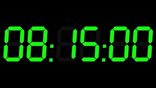 495 MINUTES(08:15 hours) countdown digital timer with alarm sound
