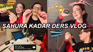 Sahura Kadar Ders Çalişma Vlogkafayı Yedim