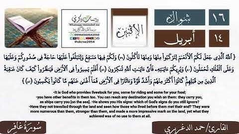 التلاوة الخاشعة/ سورة غافر/ حمد الدغريري