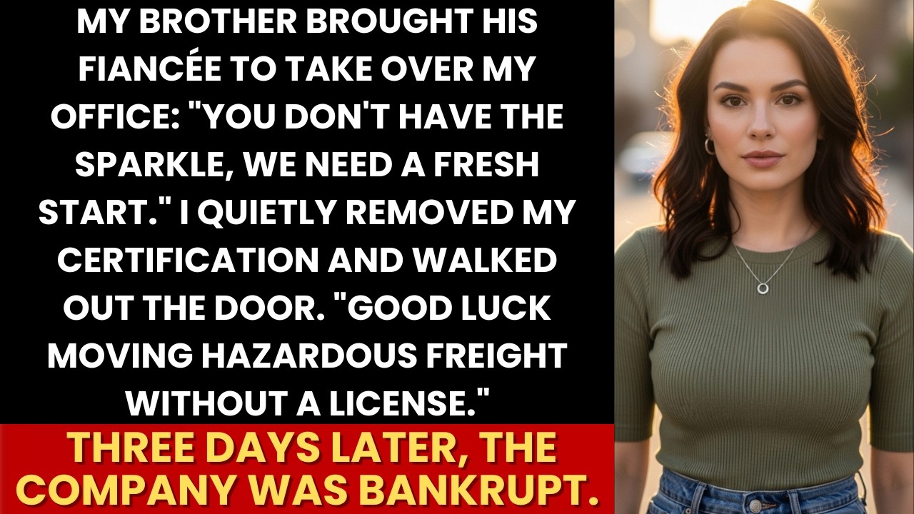 My Brother Took My Office And Said “You Lack Sparkle”—I Removed My License, Bankrupted The Company