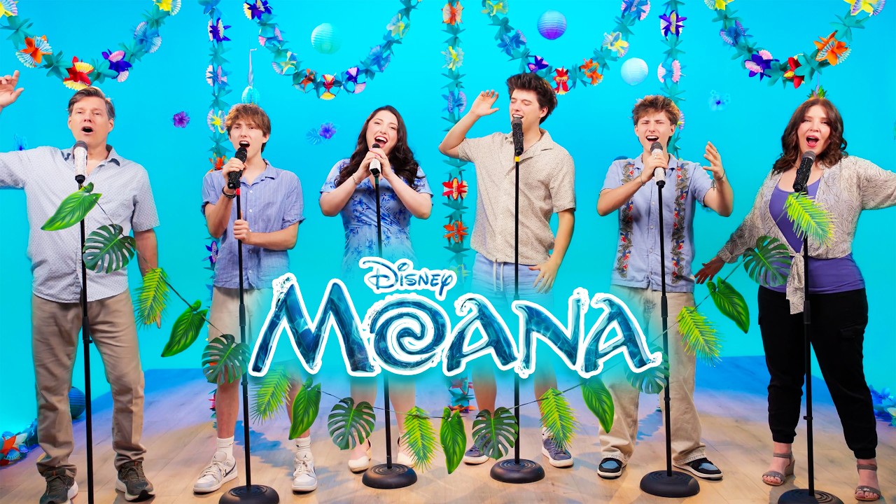 Cover Family Sings "How Far I'll Go" | Moana Live Action 2026 @SharpeFamilySingers