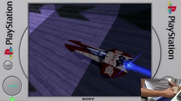 PS1 - Wipeout 2097 (Demo 1) with the neGcon
