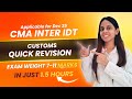CMA Inter- Dec 2025 In Just 1.5 Hours
