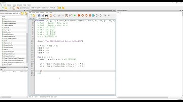 [사마귀 Octave, MATLAB 수치해석] 43. 2개의 First ODE에 대한 Modified Euler Method
