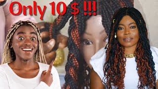 WOW!! Curly Crochet Braided Closure Wig On A Budget Using Braid Extension