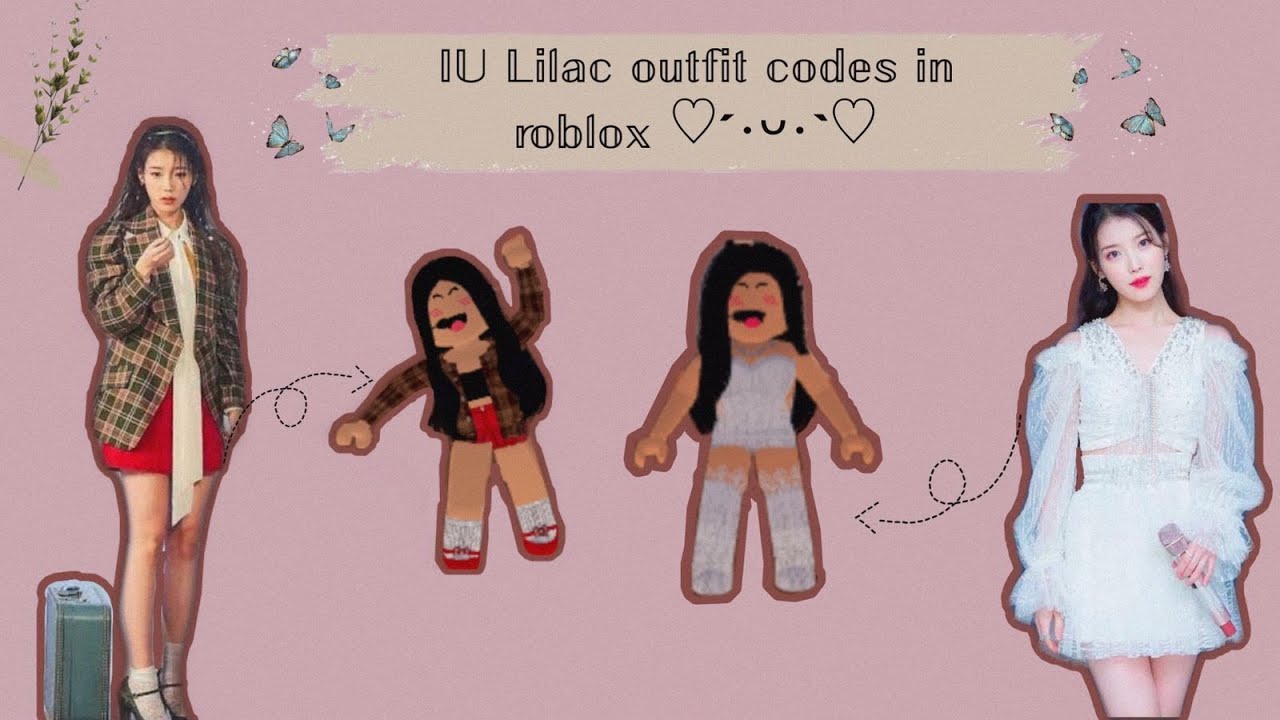 Lilac IU outfit codes in roblox kpop visionary dance studio