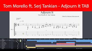 Tom Morello ft. Serj Tankian - Adjourn It Guitar TAB