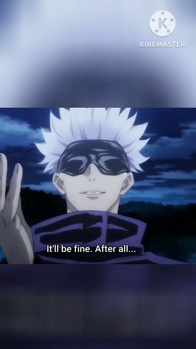 gojo saying 'Yowai mo' #gojosatoru #jjk #anime #viral #shorts