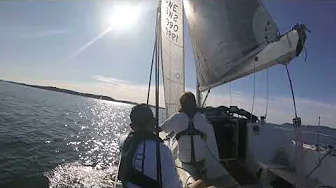 Första kappseglingen Double handed