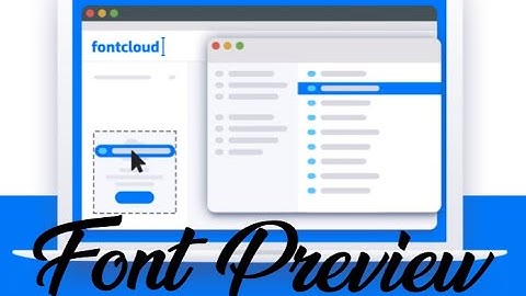 preview all your fonts using a simple tool!