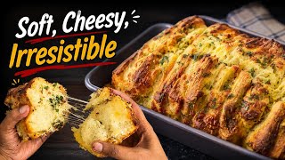 The BEST Pull-Apart Cheesy Garlic Bread | Soft, Cheesy & Loaded with Garlic Butter