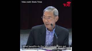 What benefits do SPH shareholders get from divestment of media business