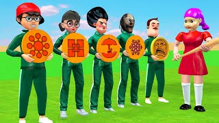 Scary Teacher 3D vs Squid Game Trying Dalgona Candy Level Max Shapes 5 time Challenge Who's Boss screenshot 4