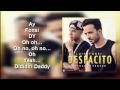 luis fonsi ft daddy yankee despacito lyrics