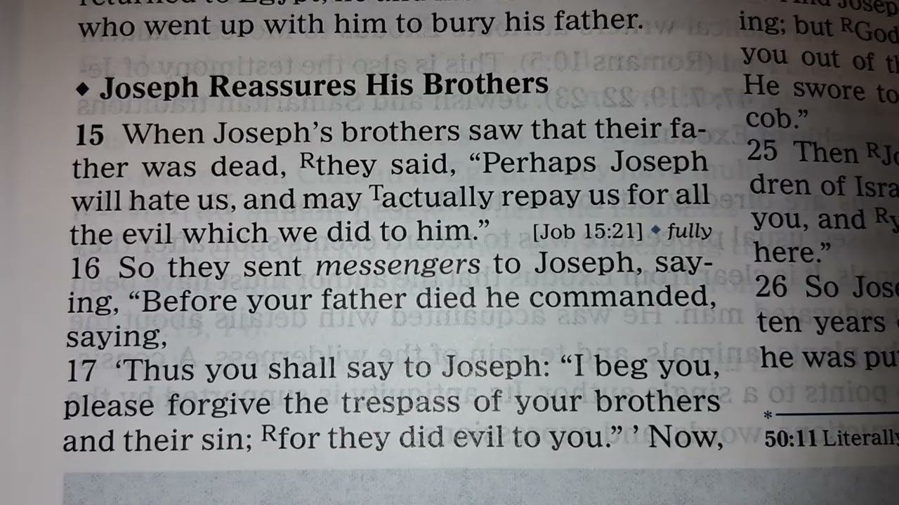 SDA reading Genesis 49, 50 and Matthew 