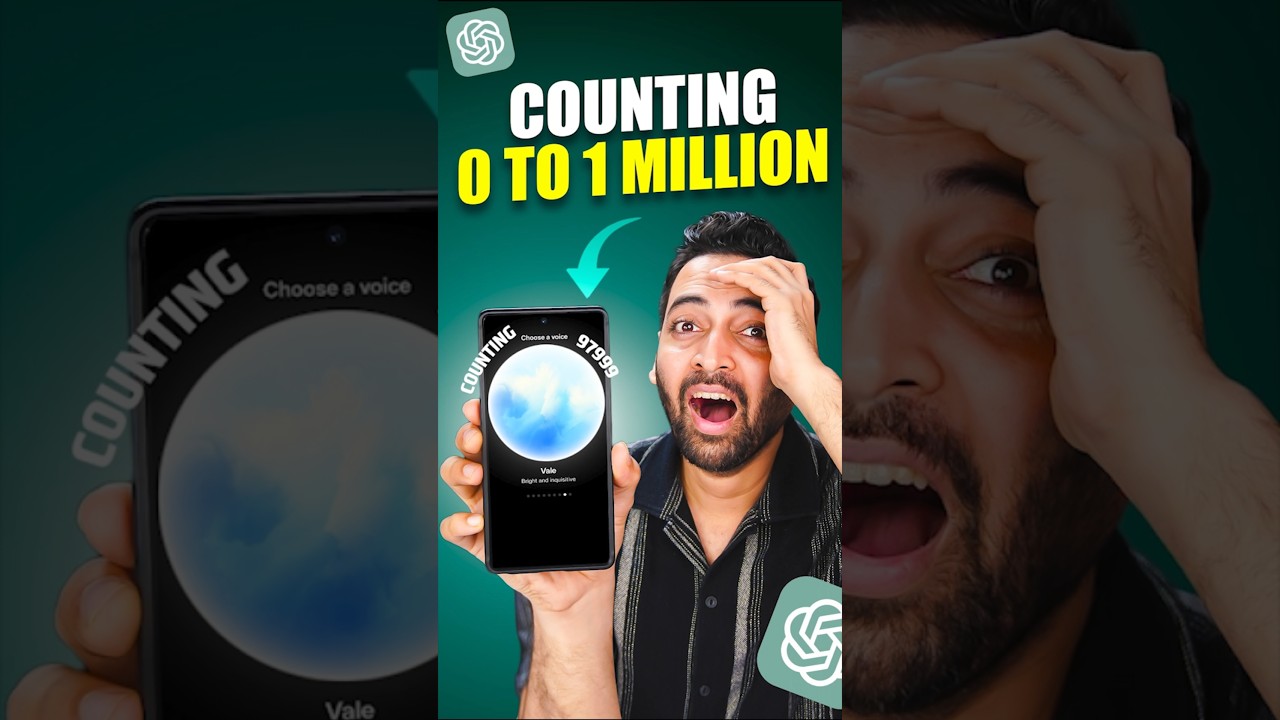 Asking ChatGPT To Count To 1 Million🤐 #shorts