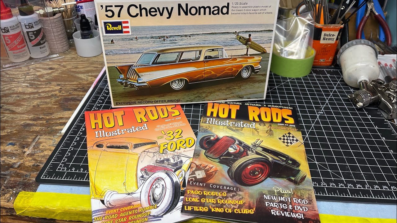 Throwback Thursday Vintage Model Cars Revell 1957 Nomad and Hot 