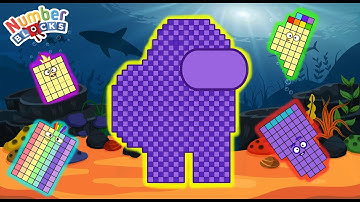Numberblocks Puzzle Tetris Game 600 Among Us ASMR Undersea Numberblocks Fanmade Animation