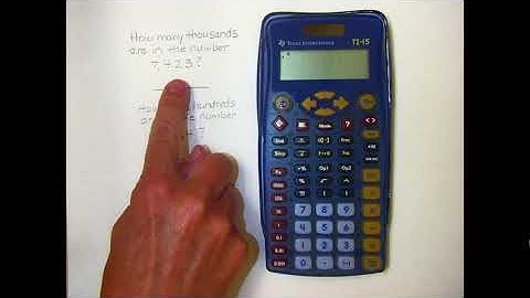 TI15 Calculator Place Value Part 2