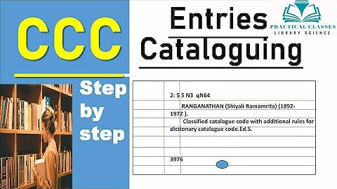 joint personal author entry @CCC more than three author #( library science practical classes)