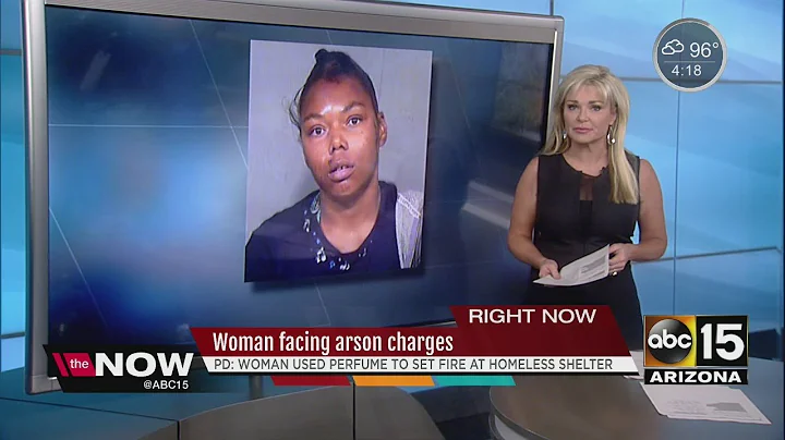 A woman is accused of setting a Phoenix homeless s...