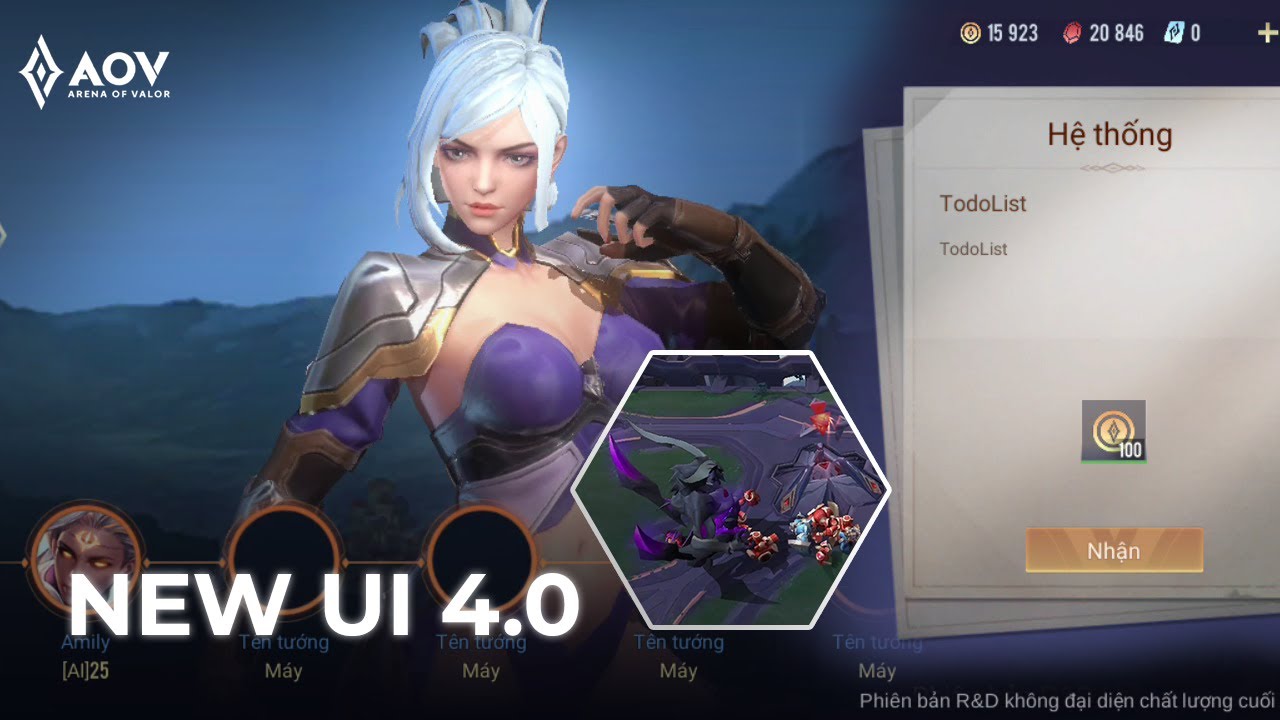 NEW UI 4 0 AOV ROV Li n Qu n Arena Of Valor YouTube