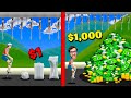 LIVELLO DA 1$ VS LIVELLO DA 1.000$ SU HAPPY WHEELS!