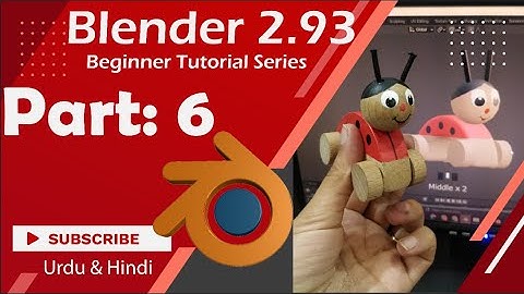 Blender Beginner tutorial in Urdu / Hindi part 6 [uv unwrapping] [texture painting]