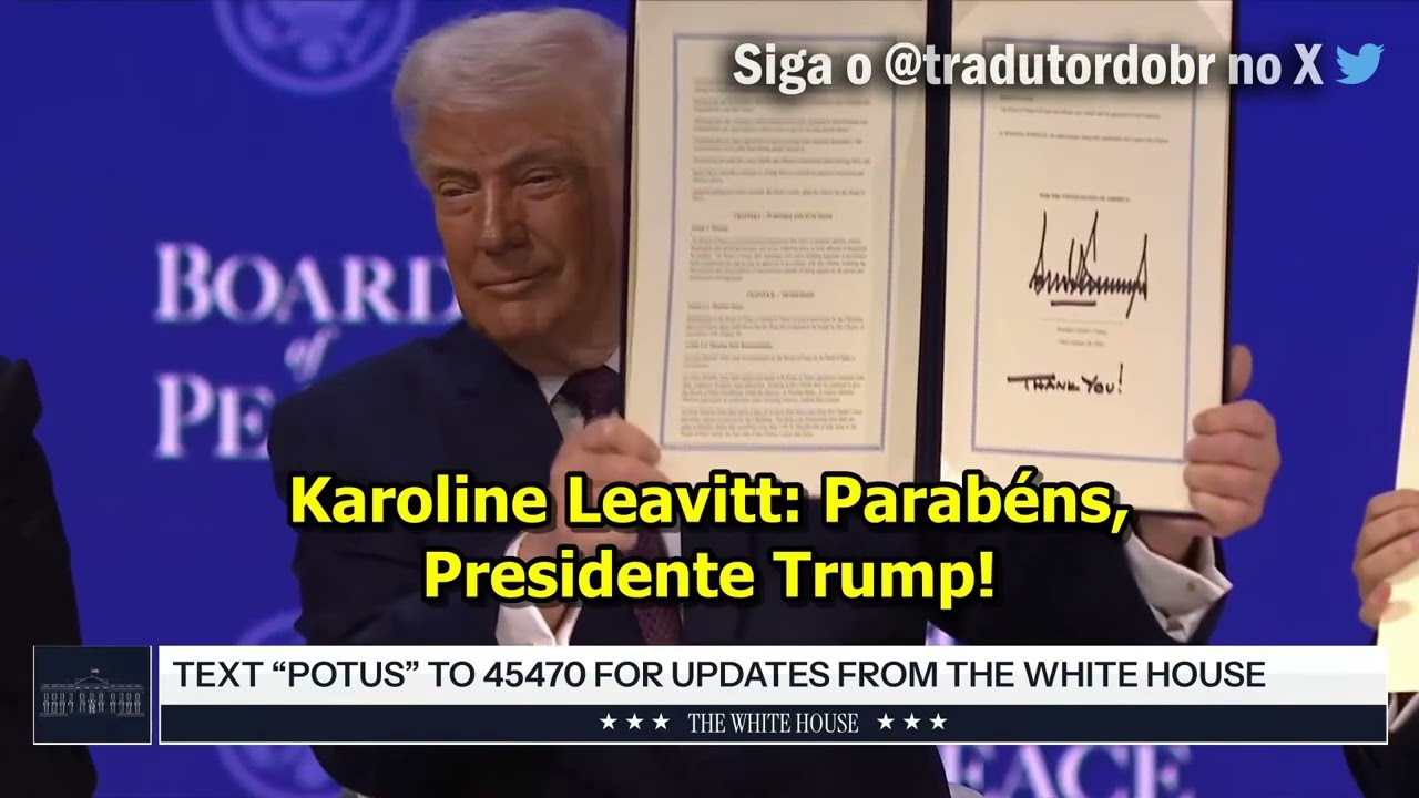 Karoline Leavitt: O Conselho da Paz é agora uma organização internacional oficial.