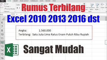 Membuat Rumus Terbilang Ms Excel 2010 2013 2016 2019
