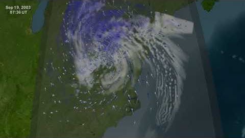 Hurricane Isabel (2003) - Volumetric Rendering #2 [HD]