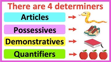 DETERMINERS 🤔 | Articles, Possessives, Demonstratives, & Quantifiers | Learn with examples